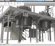 3D CAD model af procesanlæg